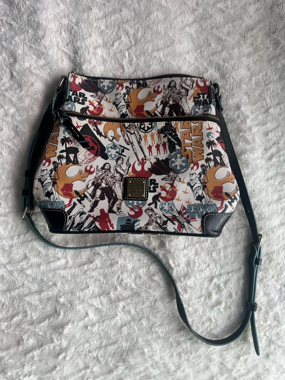 Dooney & Bourke Star Wars Printed Crossbody Bag - White/Multi